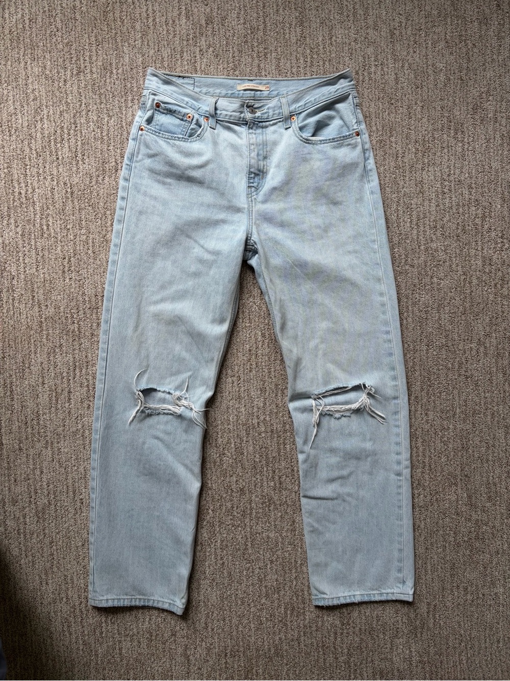 Levi's 501 Pro Straight Light Wash Denim Jeans